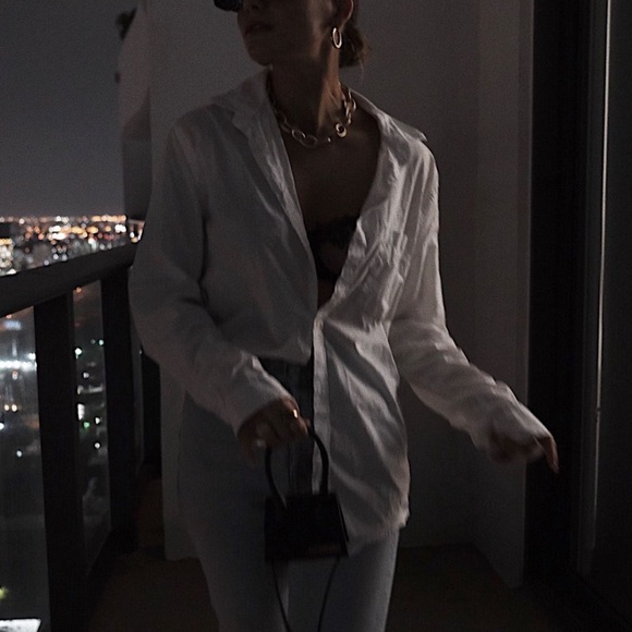 Nordstrom white button up (needs to be steamed lol) - Picture 5 of 8